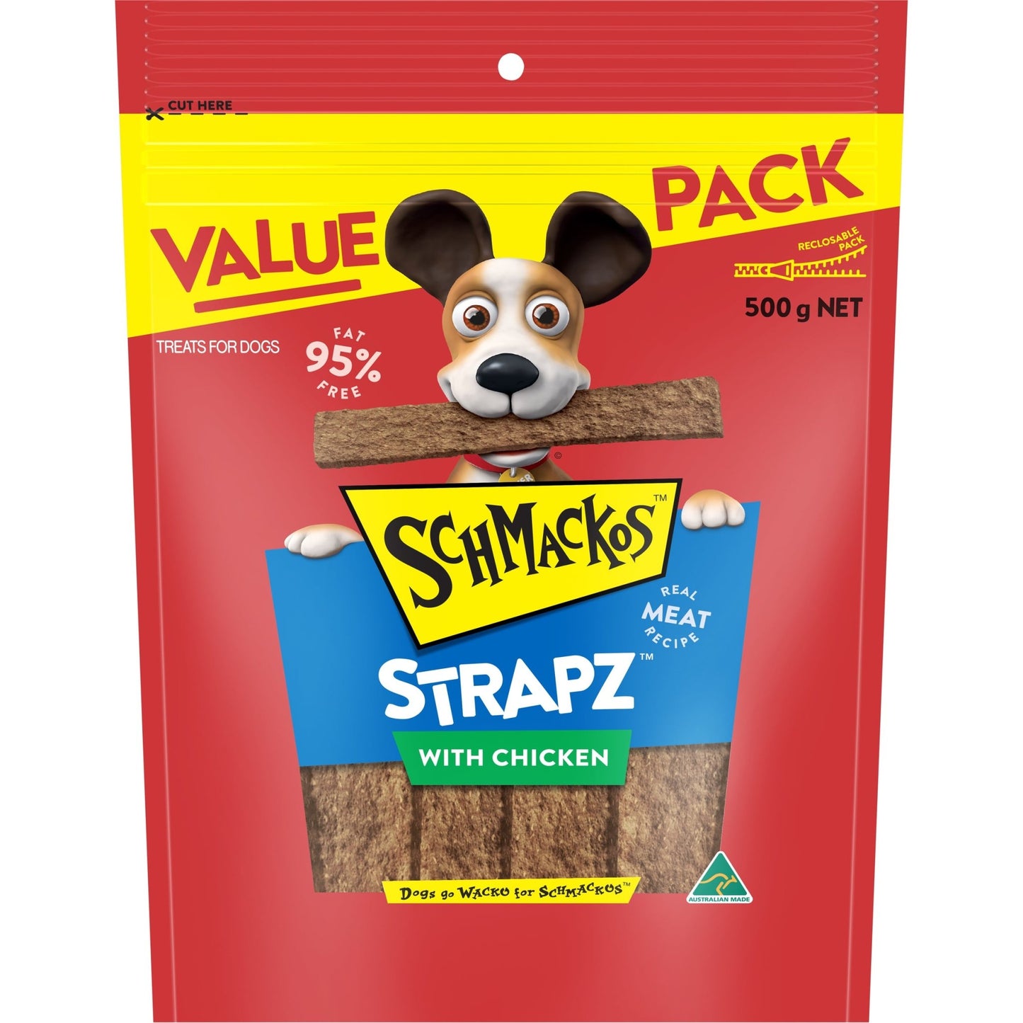 Schmackos Strapz 500g Chicken - Woonona Petfood & Produce