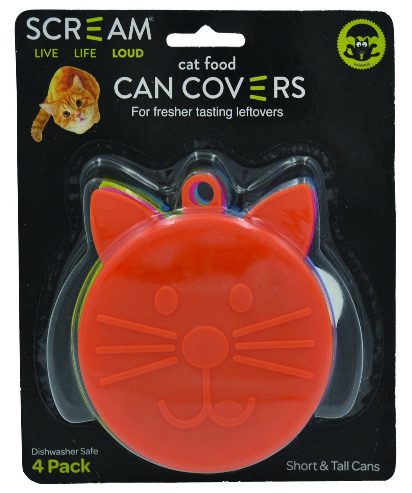 Scream Cat Food Can Cover 4 Pack - Woonona Petfoods