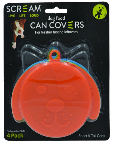 Scream Dog Food Can Cover 4 Pack