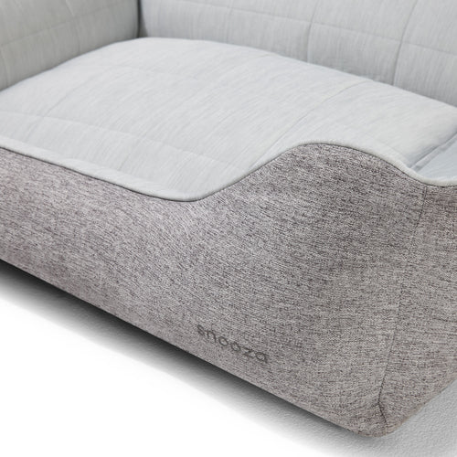 Snooza Cooling Comfort Low Front Lounger Powder Grey Medium/Large - Woonona Petfood & Produce