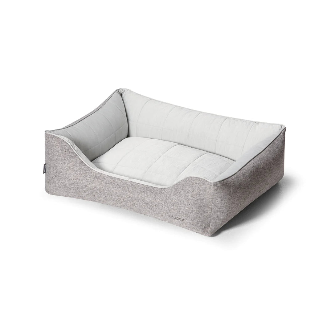 Snooza Cooling Comfort Low Front Lounger Powder Grey Medium/Large - Woonona Petfood & Produce