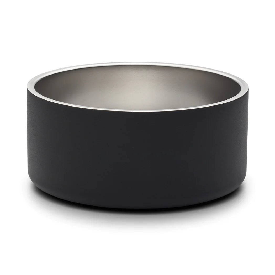Snooza Double Wall Stainless Steel Dog Bowl Slate - Woonona Petfood & Produce