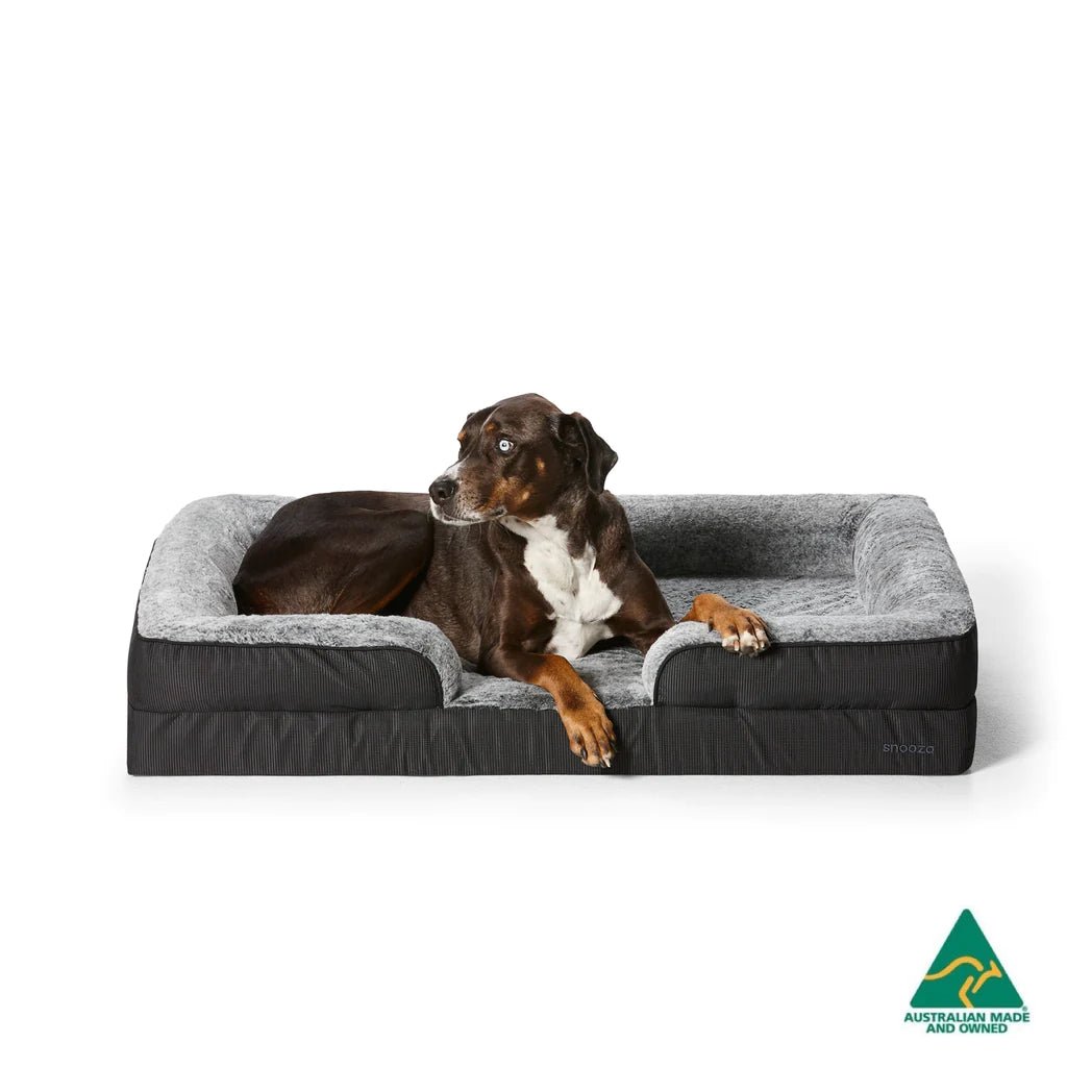 Snooza Ultra Tuff Ortho Retreat Bed Chincilla Large/Extra Large - Woonona Petfood & Produce