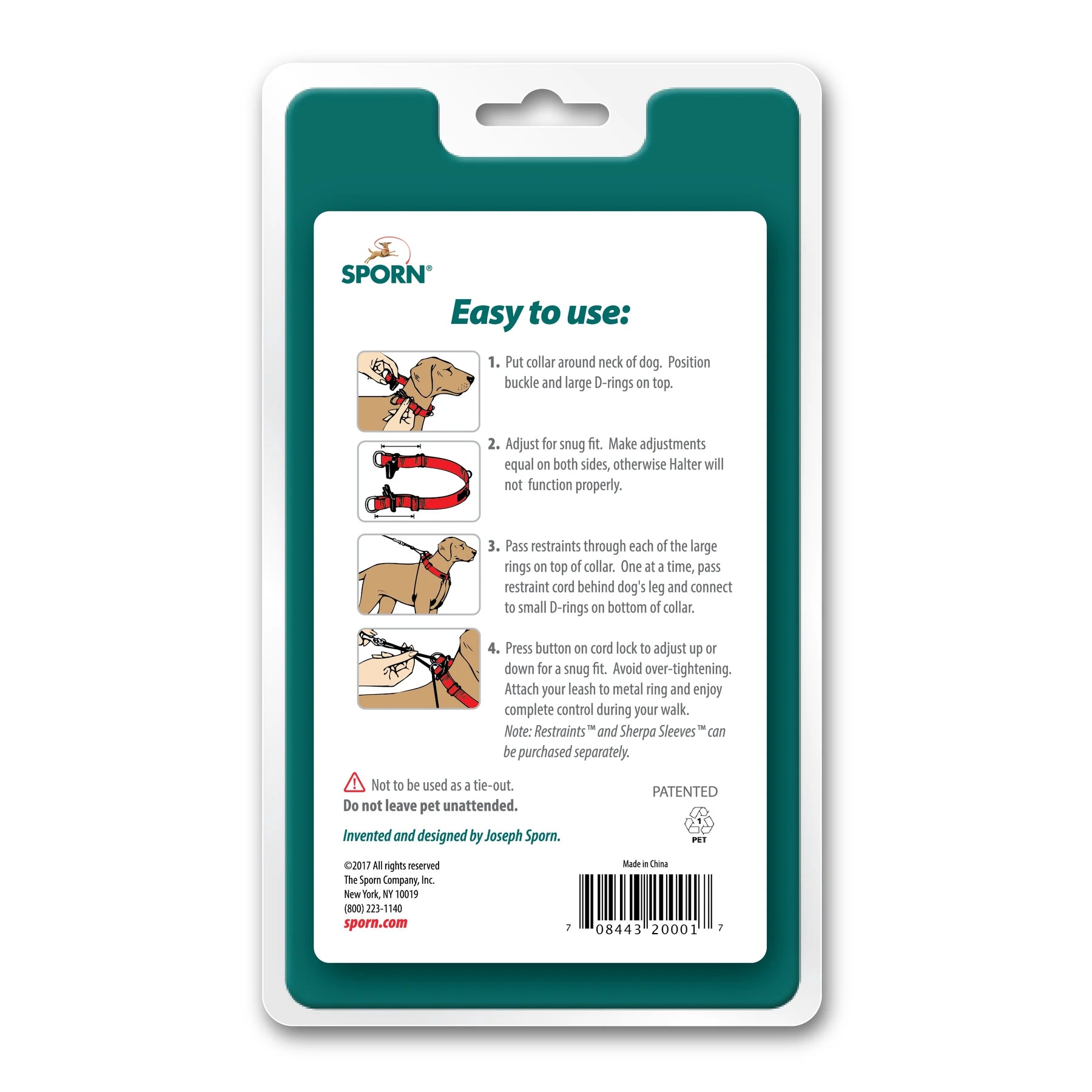 Sporn Big Dog Halter Black - Woonona Petfood & Produce