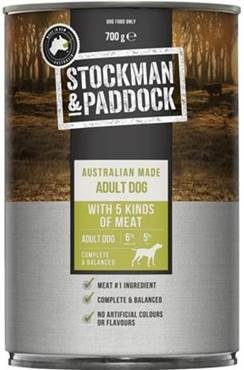 Stockmans Paddock Wet Dog Food 5 Kinds Loaf 12x700g - Woonona Petfood & Produce