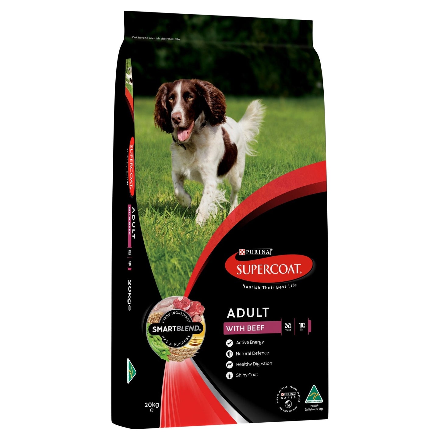 Supercoat Adult Beef 20kg - Woonona Petfood & Produce
