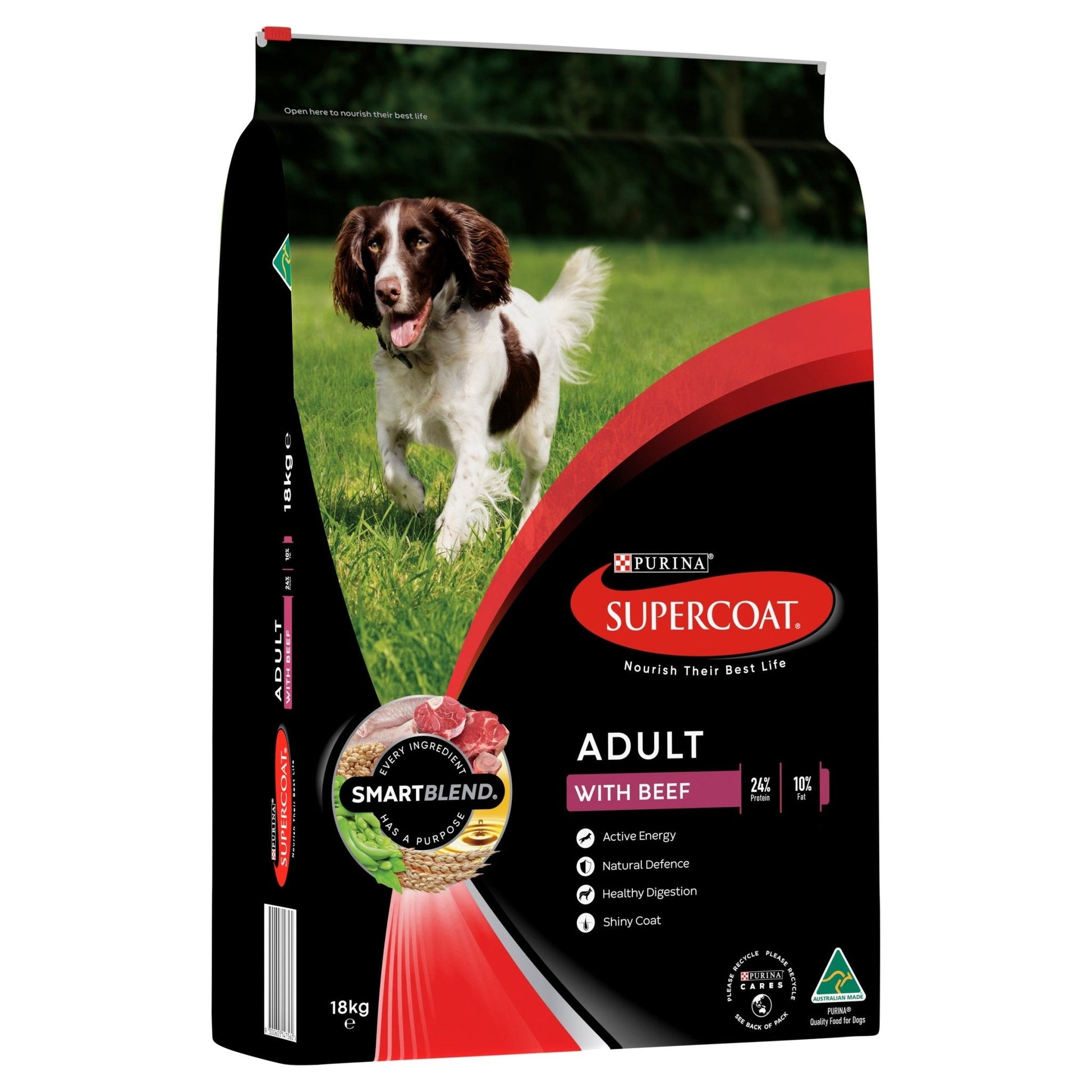 Supercoat Adult Beef Purina - Woonona Petfood & Produce