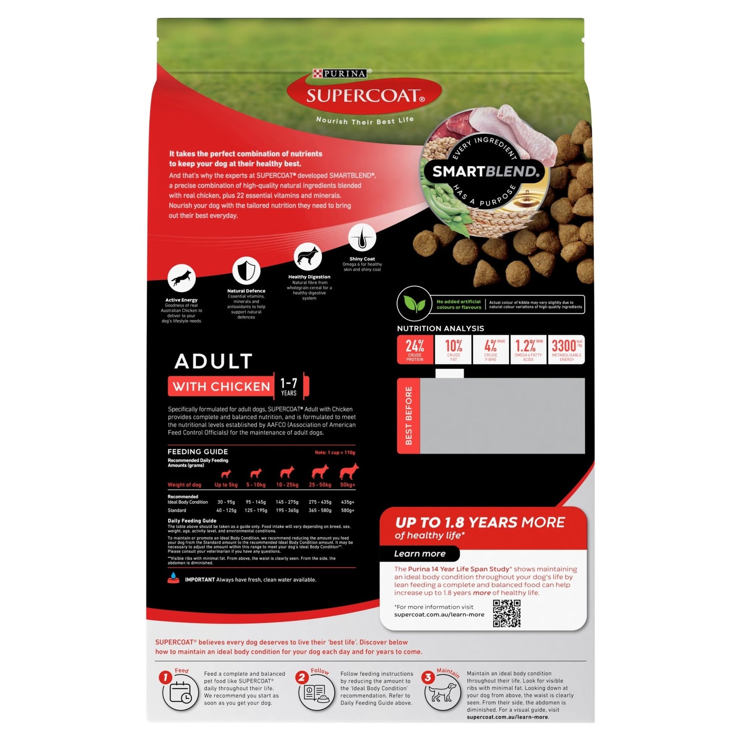 Supercoat Adult Chicken Purina - Woonona Petfood & Produce