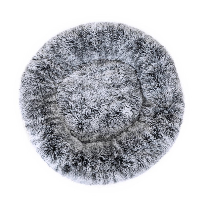 Superior Pet Bed Curl Up Cloud Calming Dog Bed Dove Grey - Woonona Petfood & Produce