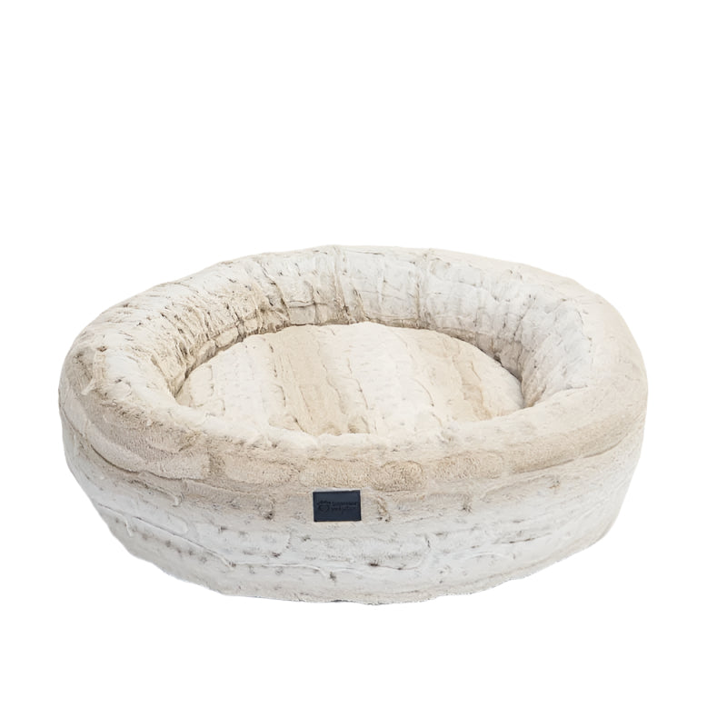 Superior Pet Bed Harley Dog Light Brindle Faux Fur - Woonona Petfood & Produce