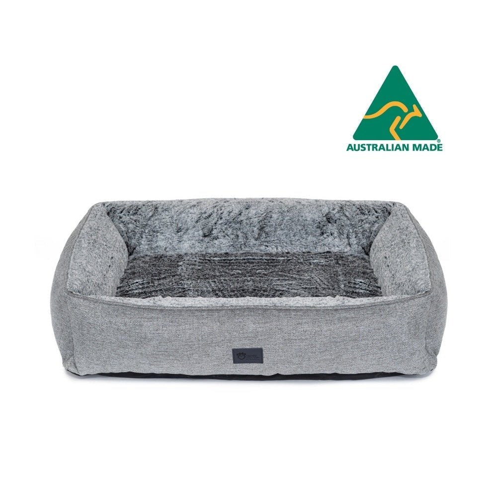 Superior Pet Bed Ortho Dog Lounger Artic Faux Fur Mini - Woonona Petfood & Produce