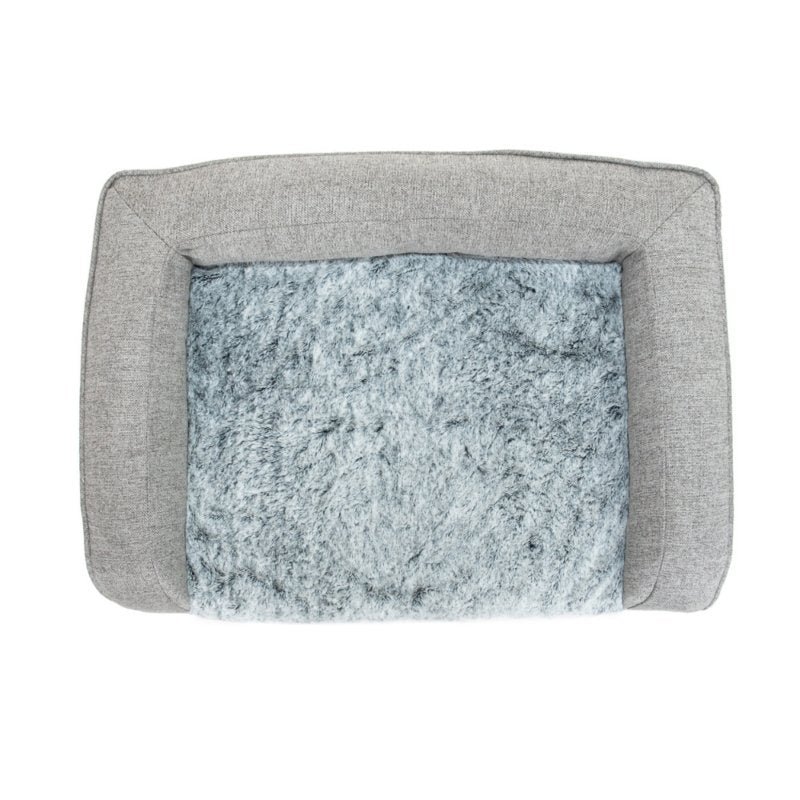 Superior Pet Bed Orthopaedic Pet Sofa Artic Faux Fur Small - Woonona Petfood & Produce