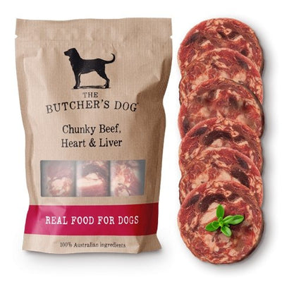 The Butcher's Dog Beef Heart and Liver 1.5kg - Woonona Petfood & Produce