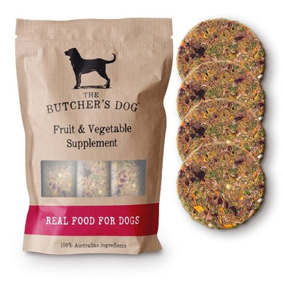 The Butcher's Dog Fruit and Vegetable Supplement 4x150g Discs - Woonona Petfood & Produce