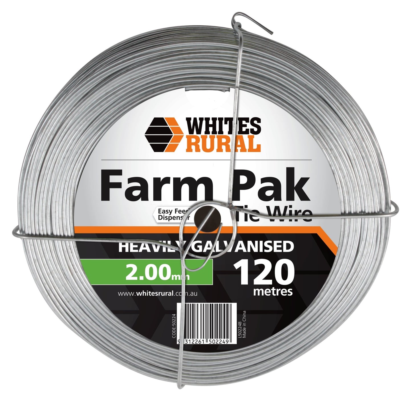 Tie Wire 2.00mm 120m Whites - Woonona Petfood & Produce