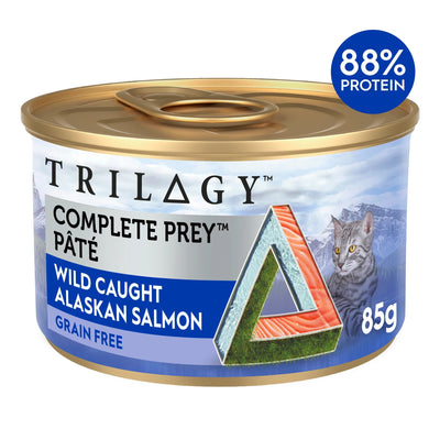 Trilogy Complete Wet Cat Food Prey Pate Salmon 24x85g - Woonona Petfood & Produce