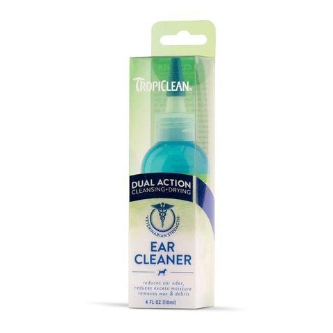 Tropiclean Ear Clener Dual Action 118ml - Woonona Petfood & Produce