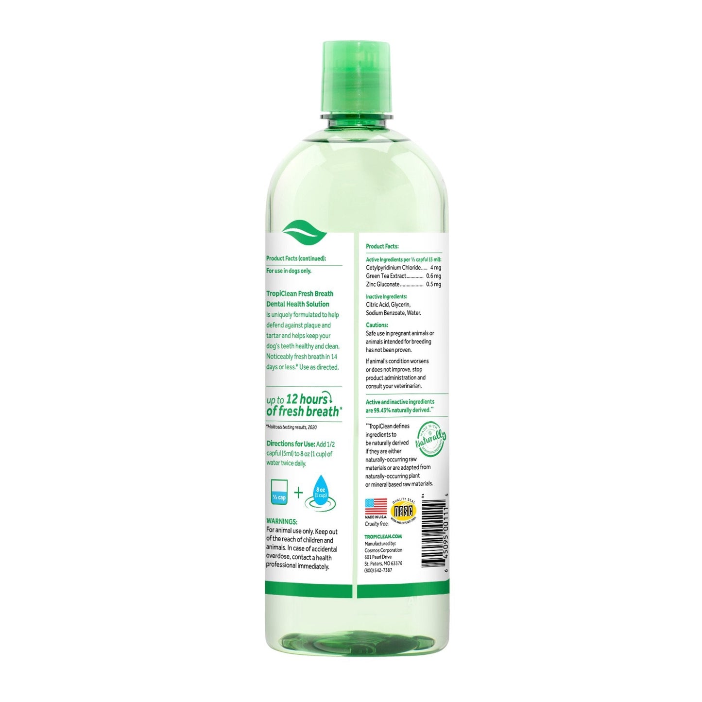 Tropiclean Fresh Breath Dental Health Solution Original - Woonona Petfood & Produce