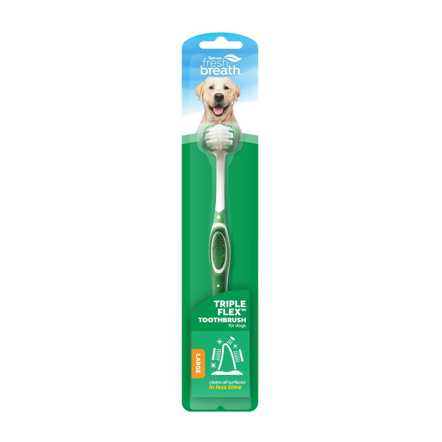 Tropiclean Fresh Breath Tripleflex Toothbrush - Woonona Petfood & Produce