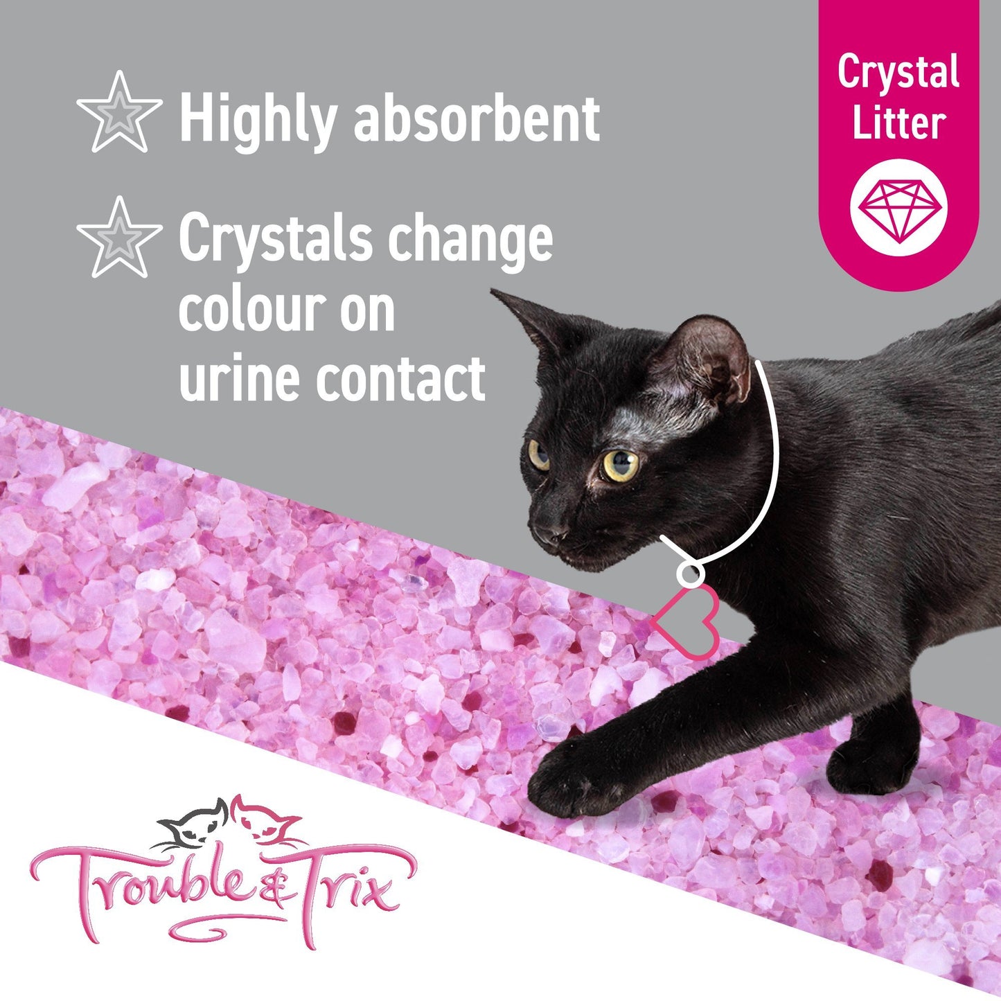 Trouble & Trix Litter Crystals Anti Bacteria 7 Litre - Woonona Petfood & Produce