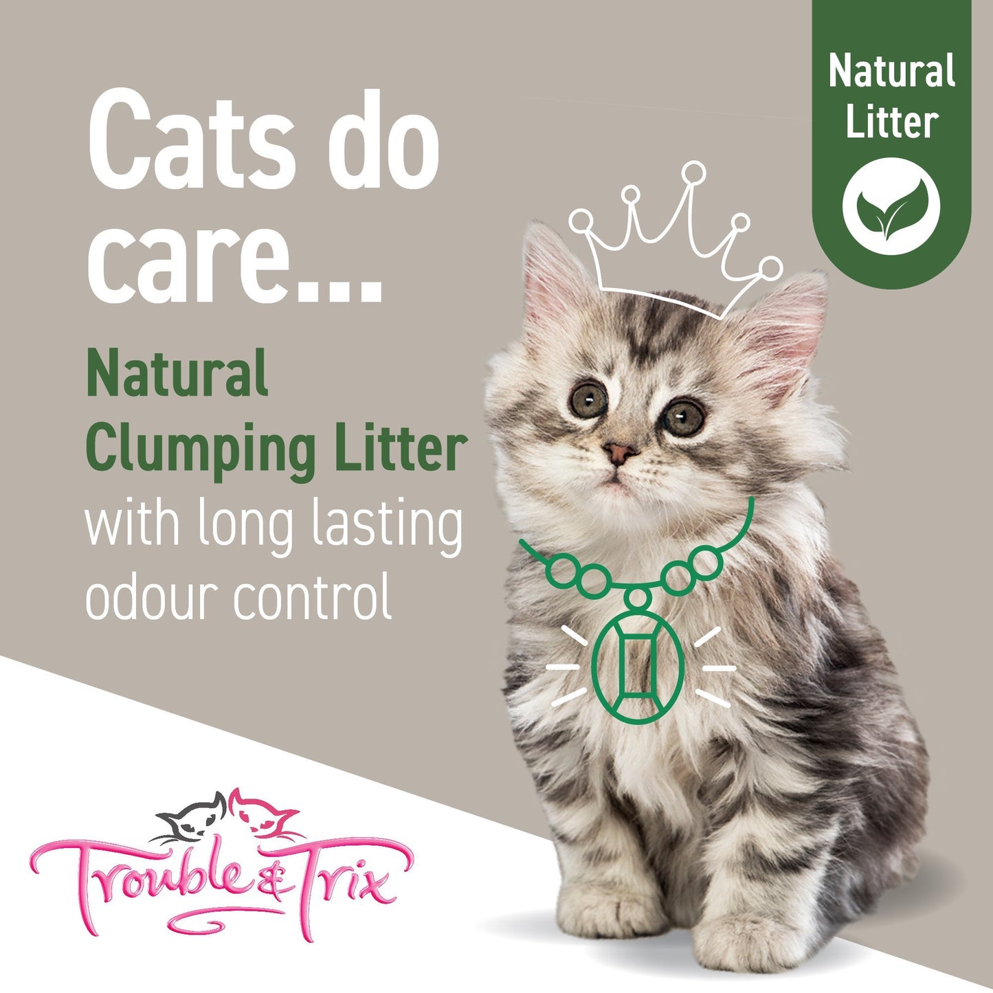 Trouble & Trix Natural Pellets Cat Litter 10 Litres - Woonona Petfood & Produce