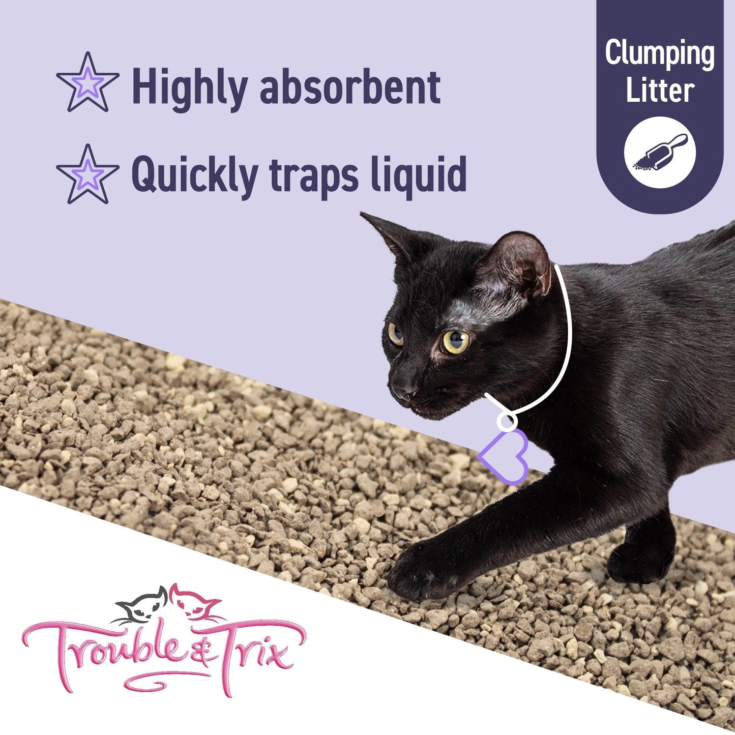 Trouble & Trix Odour Neutralising Lavender Cat Litter - Woonona Petfood & Produce