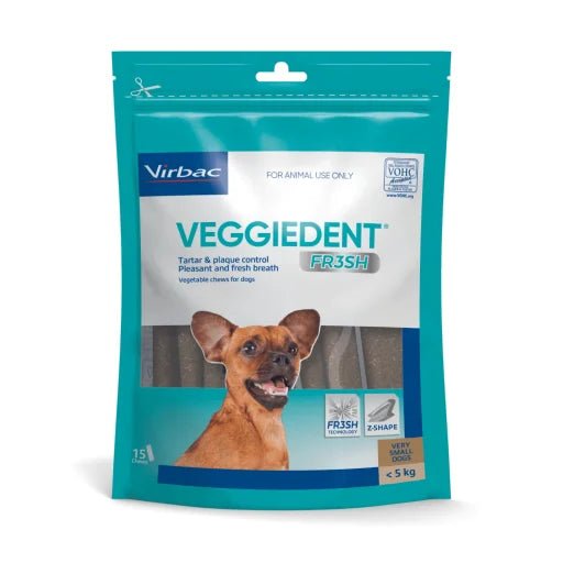 Veggiedent Dental Chews for Dogs 15 Pack Extra Small - Woonona Petfood & Produce