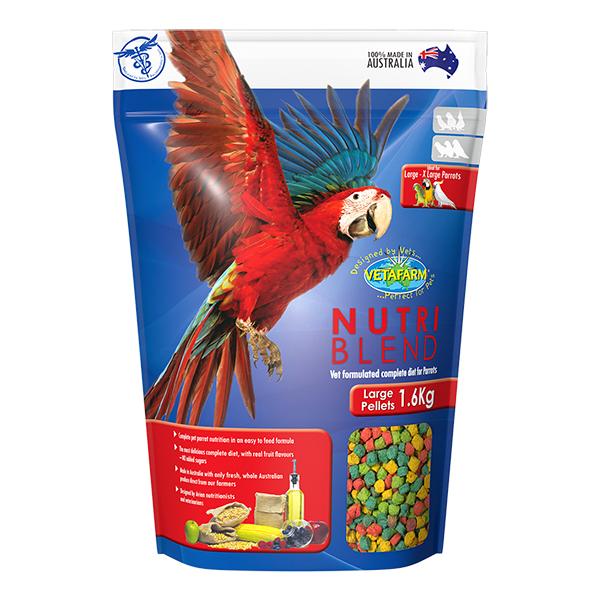 Vetafarm Nutriblend Large Pellets 1.6kg - Woonona Petfood & Produce