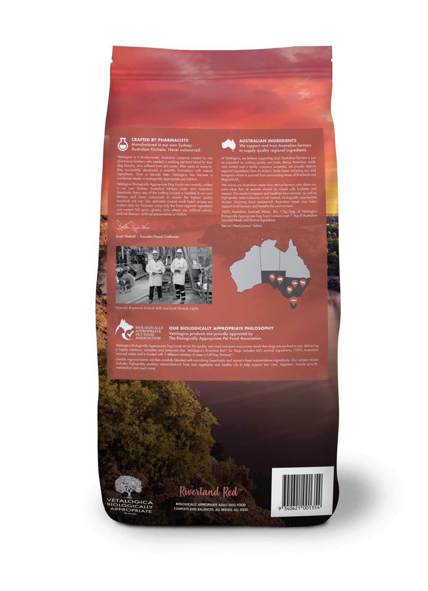 Vetalogica Biologically Approved Riverland Red Adult Dog Food 11kg - Woonona Petfood & Produce