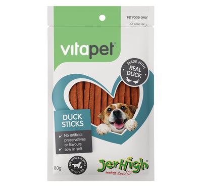Vitapet Jerhigh Duck Sticks 80g