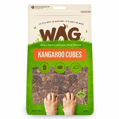 WAG Kangaroo Cubes 200g - Woonona Petfood & Produce