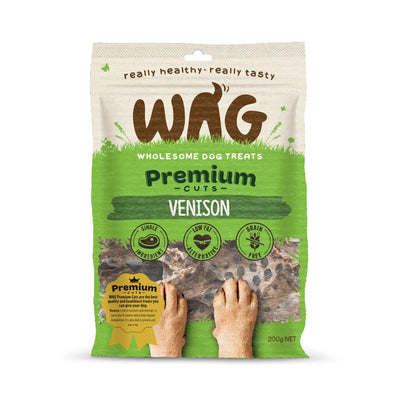 WAG Venison Jerky 200g - Woonona Petfood & Produce