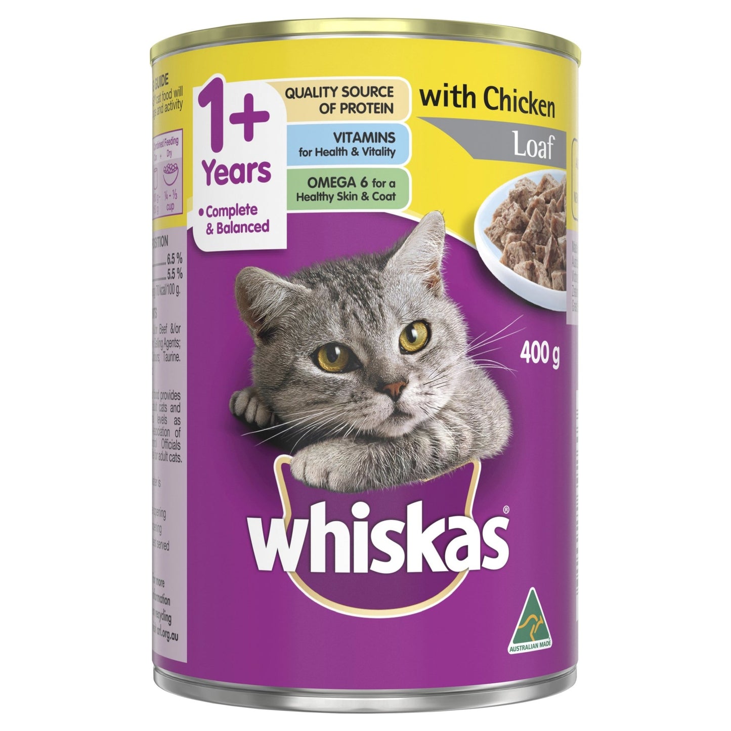 Whiskas 400g Chicken Loaf - Woonona Petfood & Produce