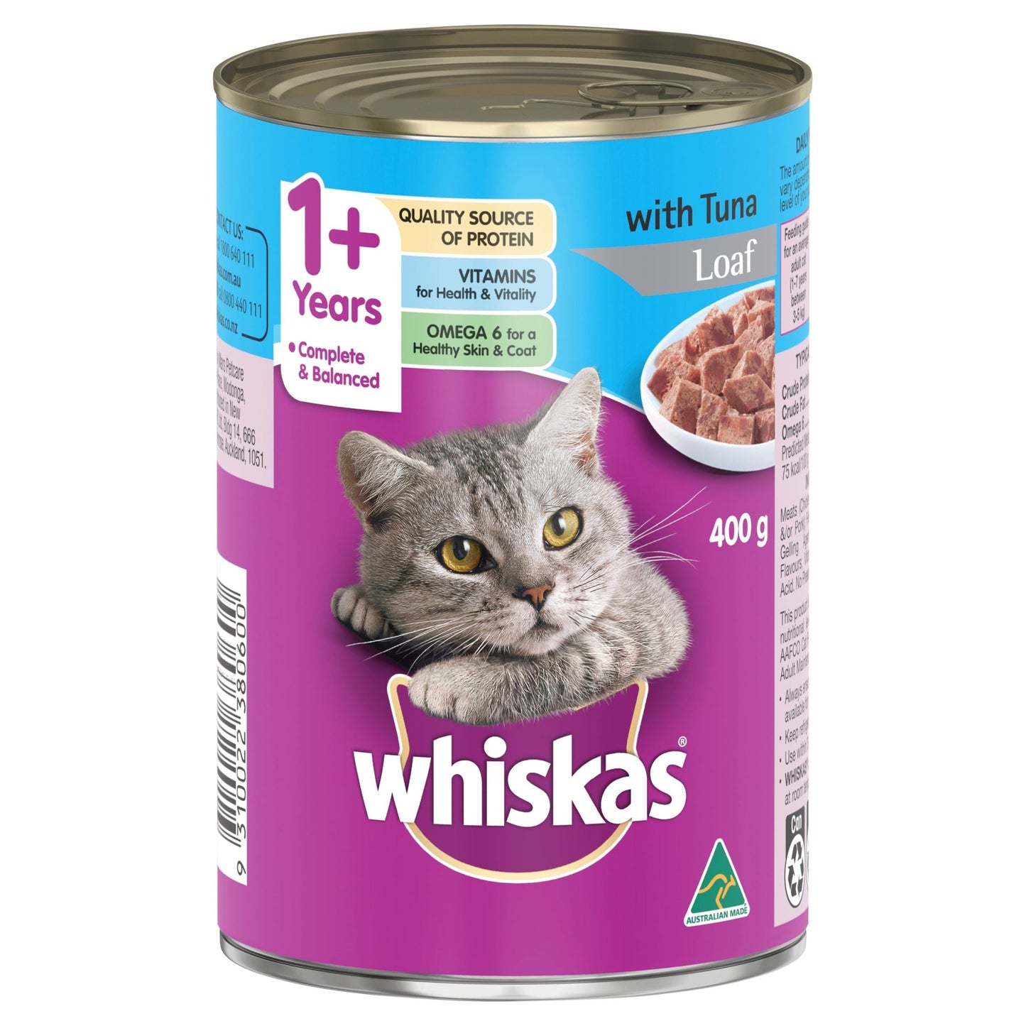 Whiskas 400g Fish With Sardines/ Tuna - Woonona Petfood & Produce