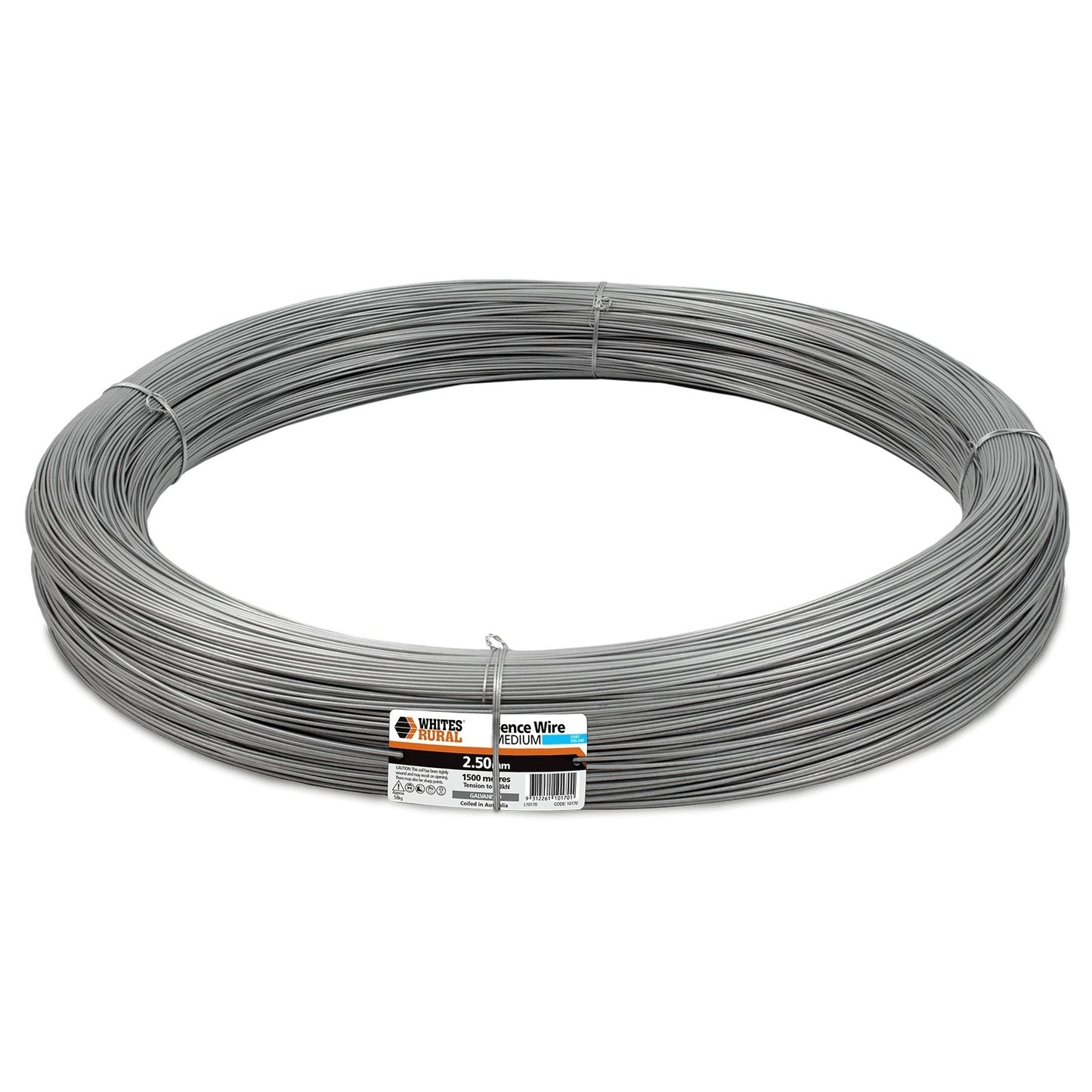 Wire 2.5mm Medium Tensile Whites - Woonona Petfood & Produce