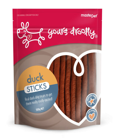 Yours Droolly Duck Sticks 500g - Woonona Petfood & Produce