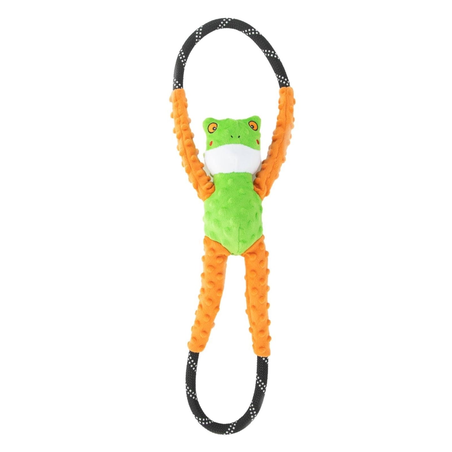 Zippy Paws RopeTugz Squeaker Dog Toy Tree Frog - Woonona Petfood & Produce