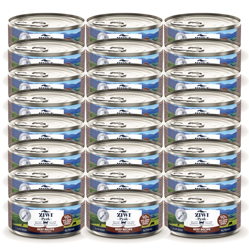 Ziwi Peak Wet Cat Food Beef 24x85g - Woonona Petfood & Produce