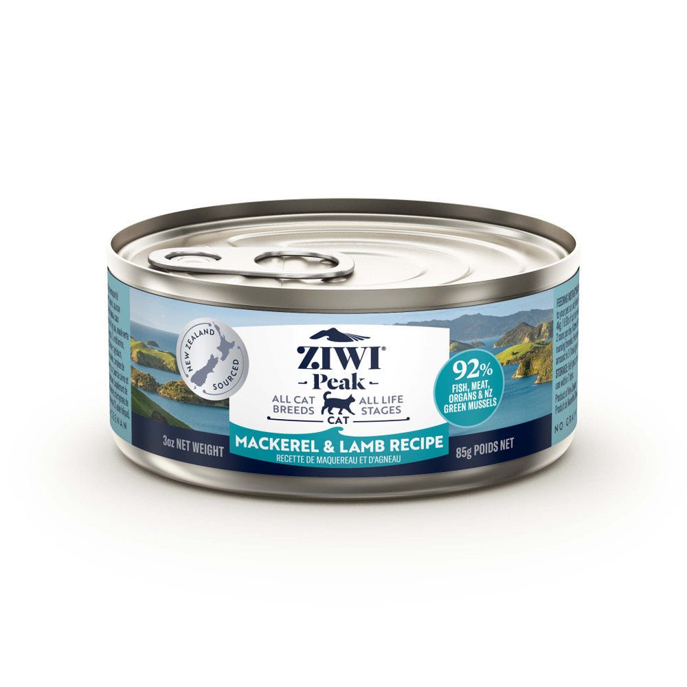 Ziwi Peak Wet Cat Food Mackerel and Lamb 85g - Woonona Petfood & Produce