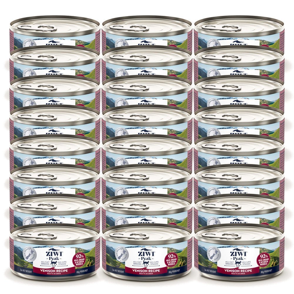 Ziwi Peak Wet Cat Food Venison 24x85g - Woonona Petfood & Produce