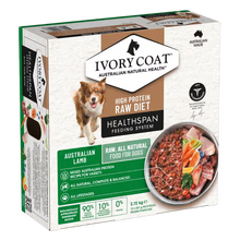 Ivory Coat Grain Free Dog Raw Lamb 12 x 227g Frozen Patties