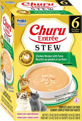 Inaba Churu Entree Stew Chicken Recipe with Tuna