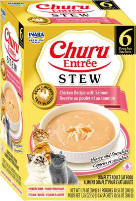 Inaba Churu Entree Stew Chicken Recipe with Salmon