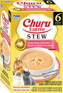 Inaba Churu Entree Stew Chicken Recipe with Salmon