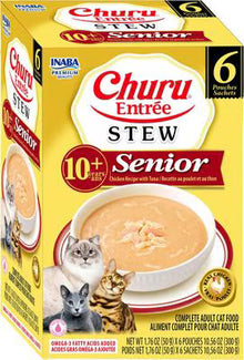Inaba Churu Entree Pate Chicken Recipe with Tuna for Senior 10+ Cats