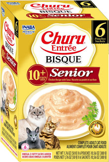 Inaba Churu Entree Bisque Chicken Recipe with Tuna Senior