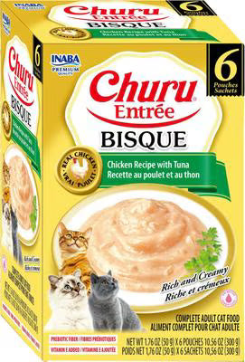 Inaba Churu Entree Bisque Chicken Recipe with Tuna