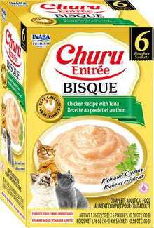 Inaba Churu Entree Bisque Chicken Recipe with Tuna