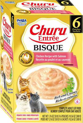 Inaba Churu Entree Bisque Chicken Recipe with Salmon