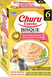 Inaba Churu Entree Bisque Chicken Recipe with Salmon
